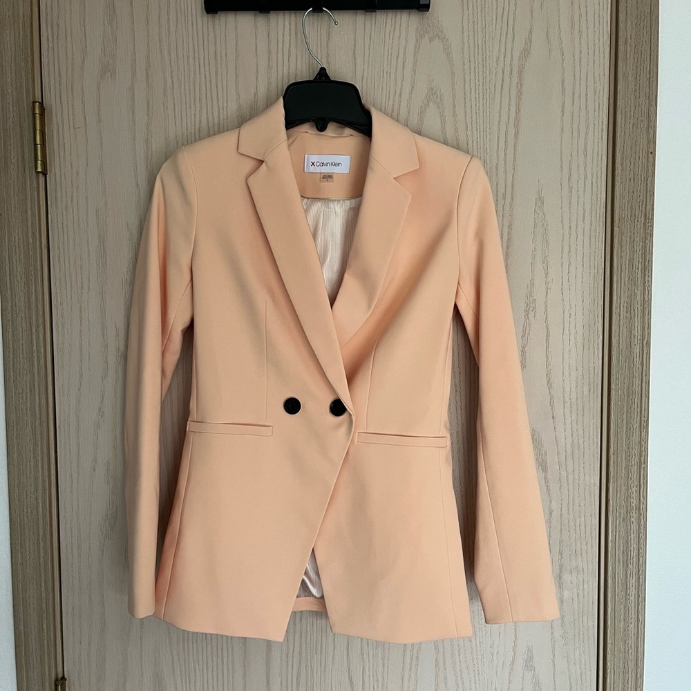 Calvin Klein Women's Peach Blazer